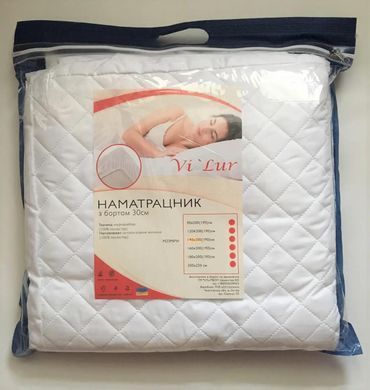 Наматрасник с бортами Comfort стеганный 90х200 Микрофибра  1006591 фото