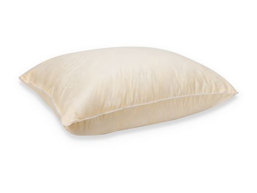 М'яка Подушка Лебединий Пух Leleka-Textile 70x70 Чохол Тік Жовта Троянда 1006283 фото