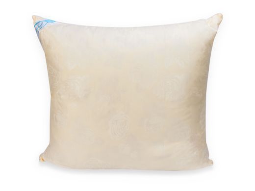 М'яка Подушка Лебединий Пух Leleka-Textile 70x70 Чохол Тік Жовта Троянда 1006283 фото