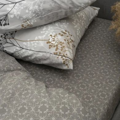 Постільна білизна Isleep Ранфорс 24265 Євро 200х220 з простирадлом на резинці 180х200 1008434 фото