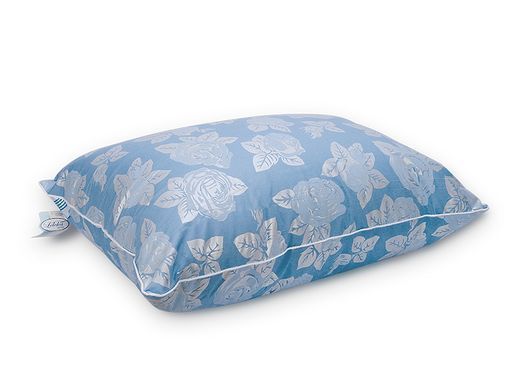 М'яка Подушка Лебединий Пух Leleka-Textile 70x70 Чохол Тік Блакитна Троянда 1006275 фото