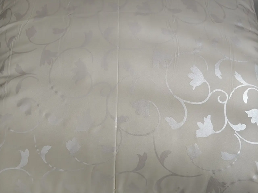 М'яка Подушка Лебединий Пух Leleka-Textile 50x70 Чохол Тік Жовтий Вензель 1007366 фото