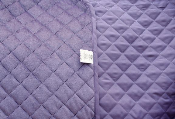 Велюровое стеганое двустороннее покрывало Violet 150х220 Полуторный Фиалка 1006532 фото